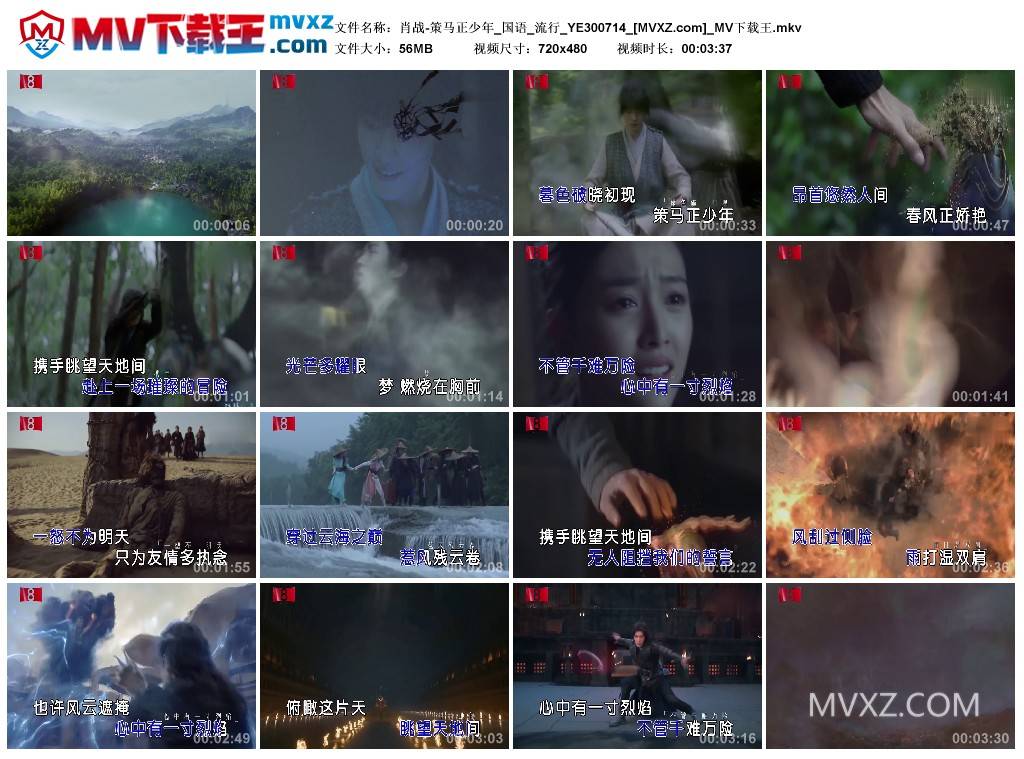 肖战-策马正少年_国语_流行_YE300714